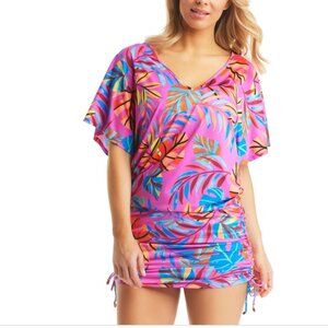 Womens Printed Caftan Cover-up